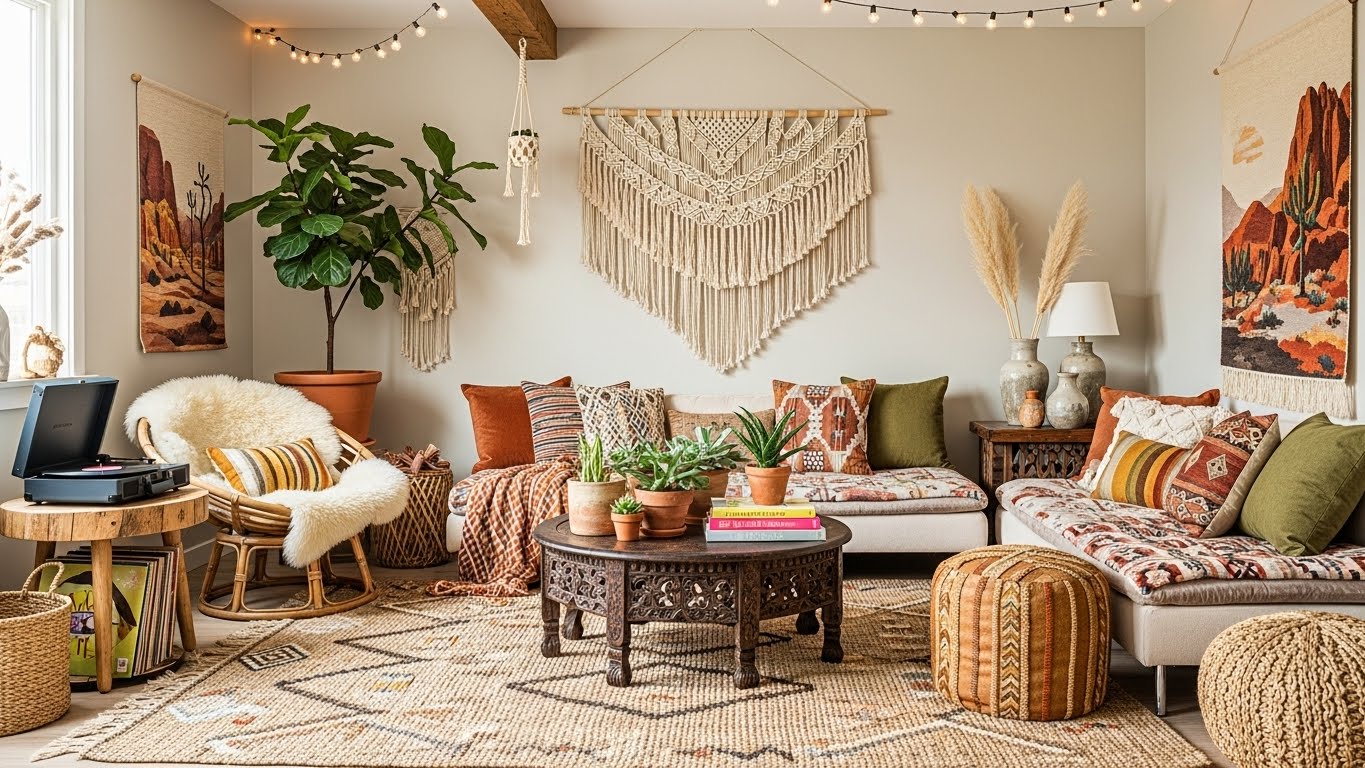 12 Boho Living Room Ideas