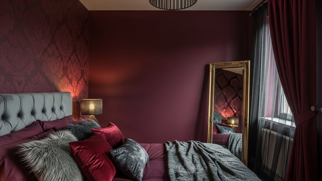12 Moody Burgundy Bedroom Wall Colors Ideas
