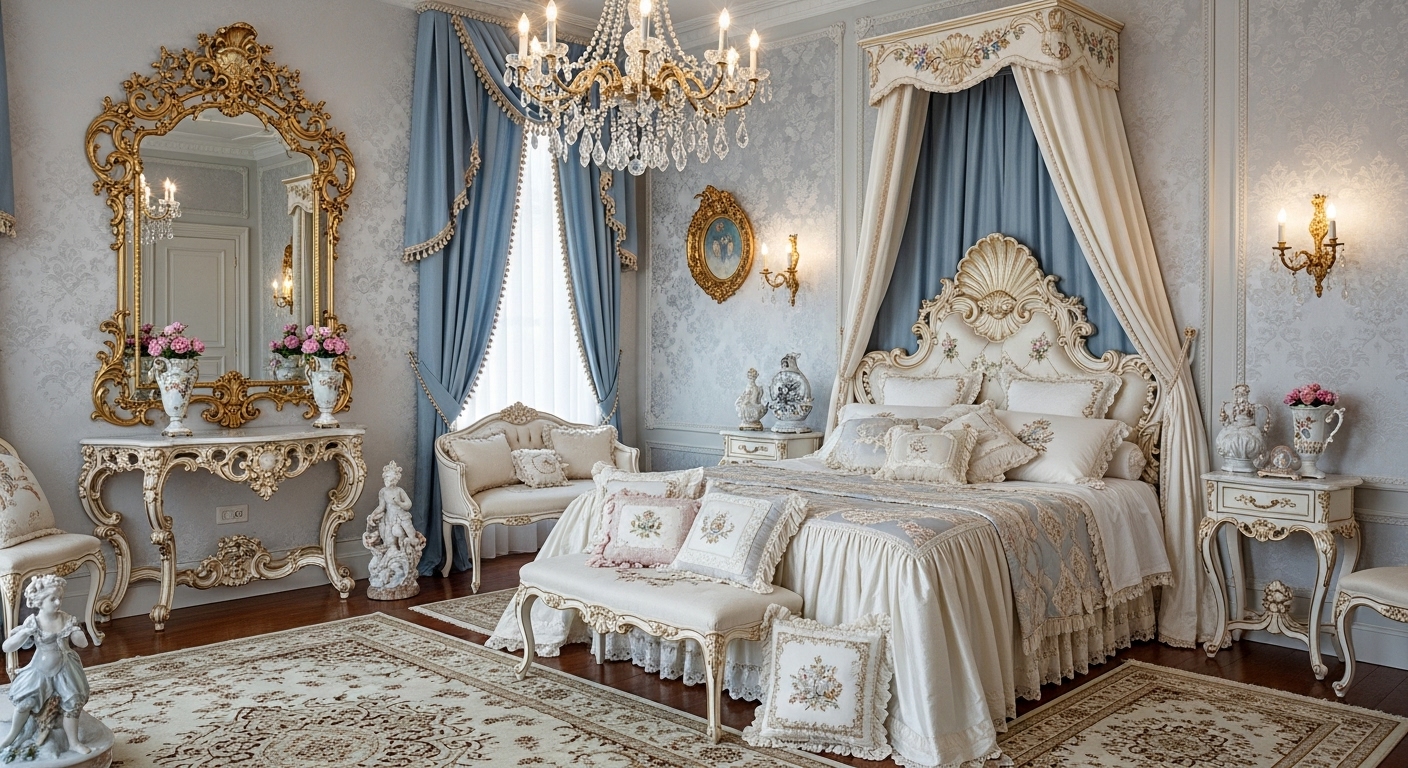 12 Rococo Revival Bedroom Decor Ideas for a Dreamy Sanctuary
