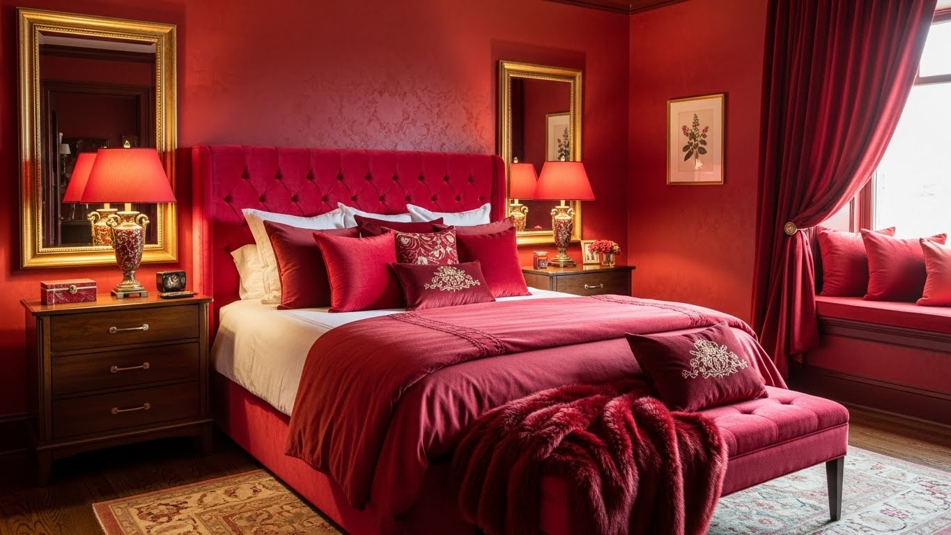 Cherry Red Bedroom Decor Aesthetic Ideas to Transform Your Space