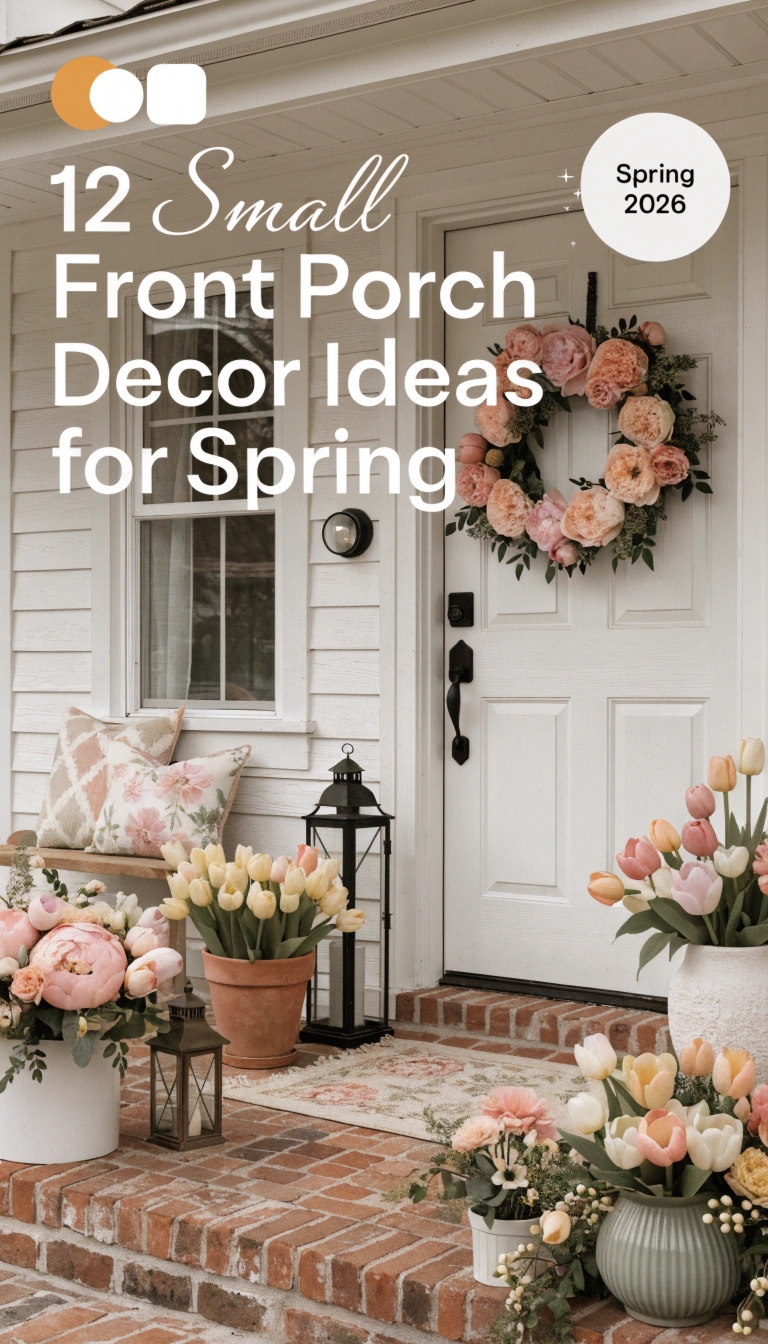 14 Small Front Porch Decor Ideas for Spring - HOME