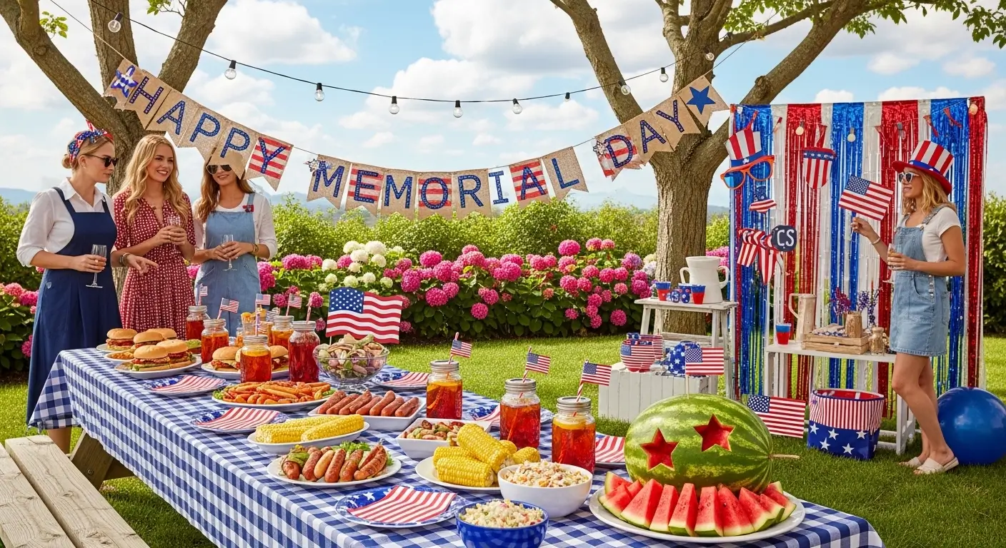 12 Creative Outdoor Memorial Day Party Setup Ideas