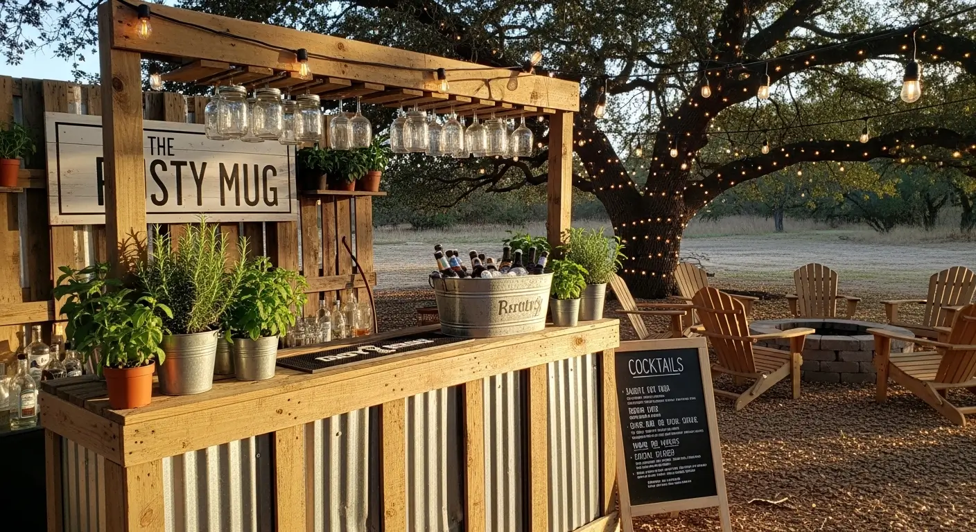 12 Farmhouse Backyard Bar Ideas That Are Perfect for Entertaining.