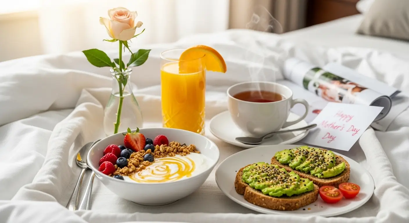Healthy Mother's Day Breakfast in Bed Ideas