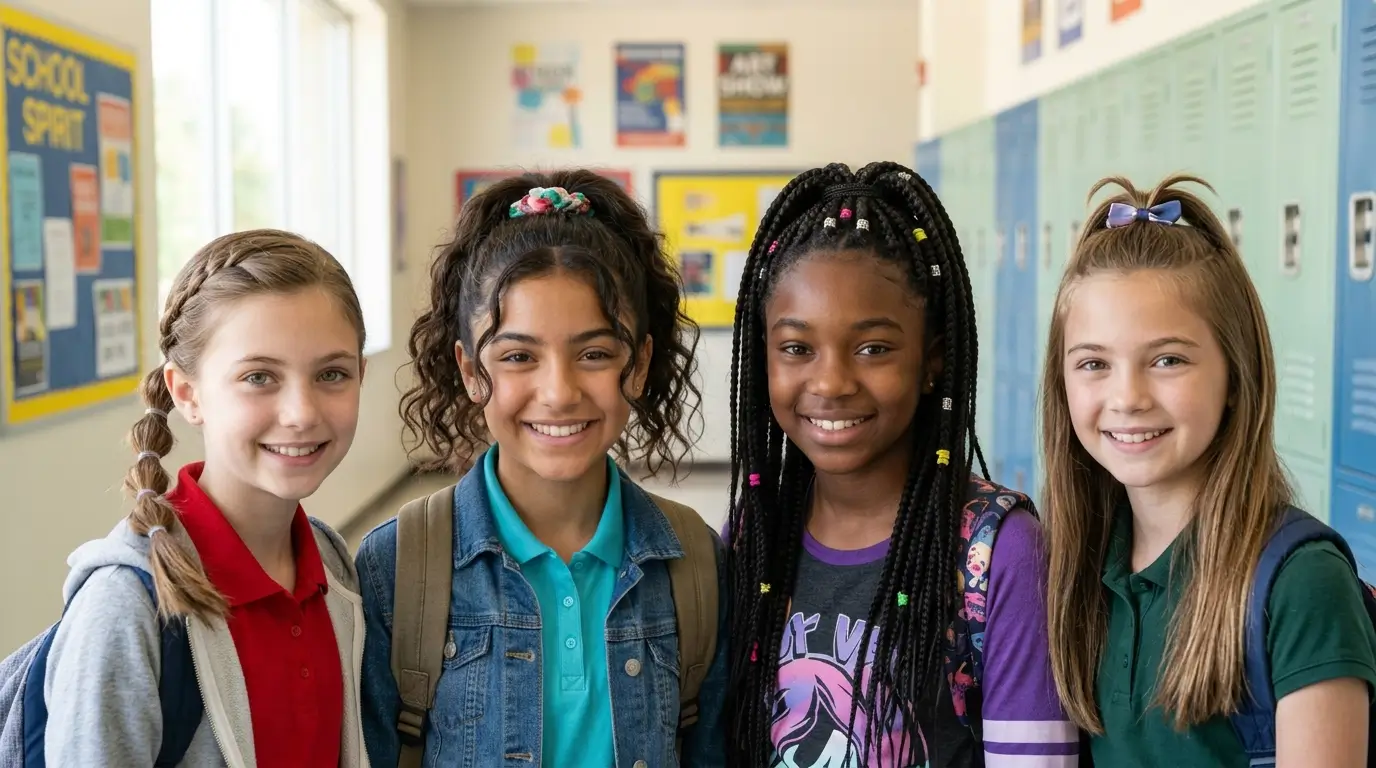 12 Cute Ponytail Hairstyles for School