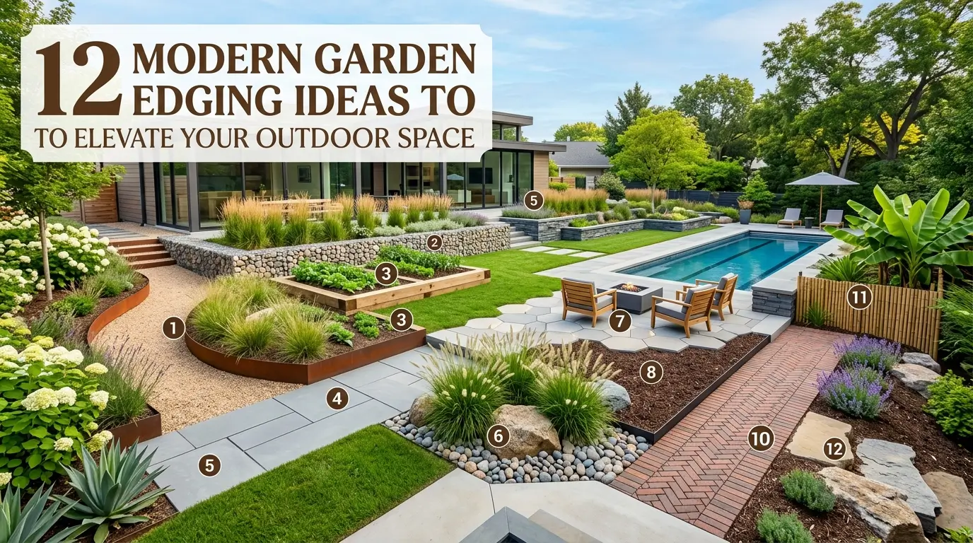12 Modern Garden Edging Ideas to Elevate Your Outdoor Space