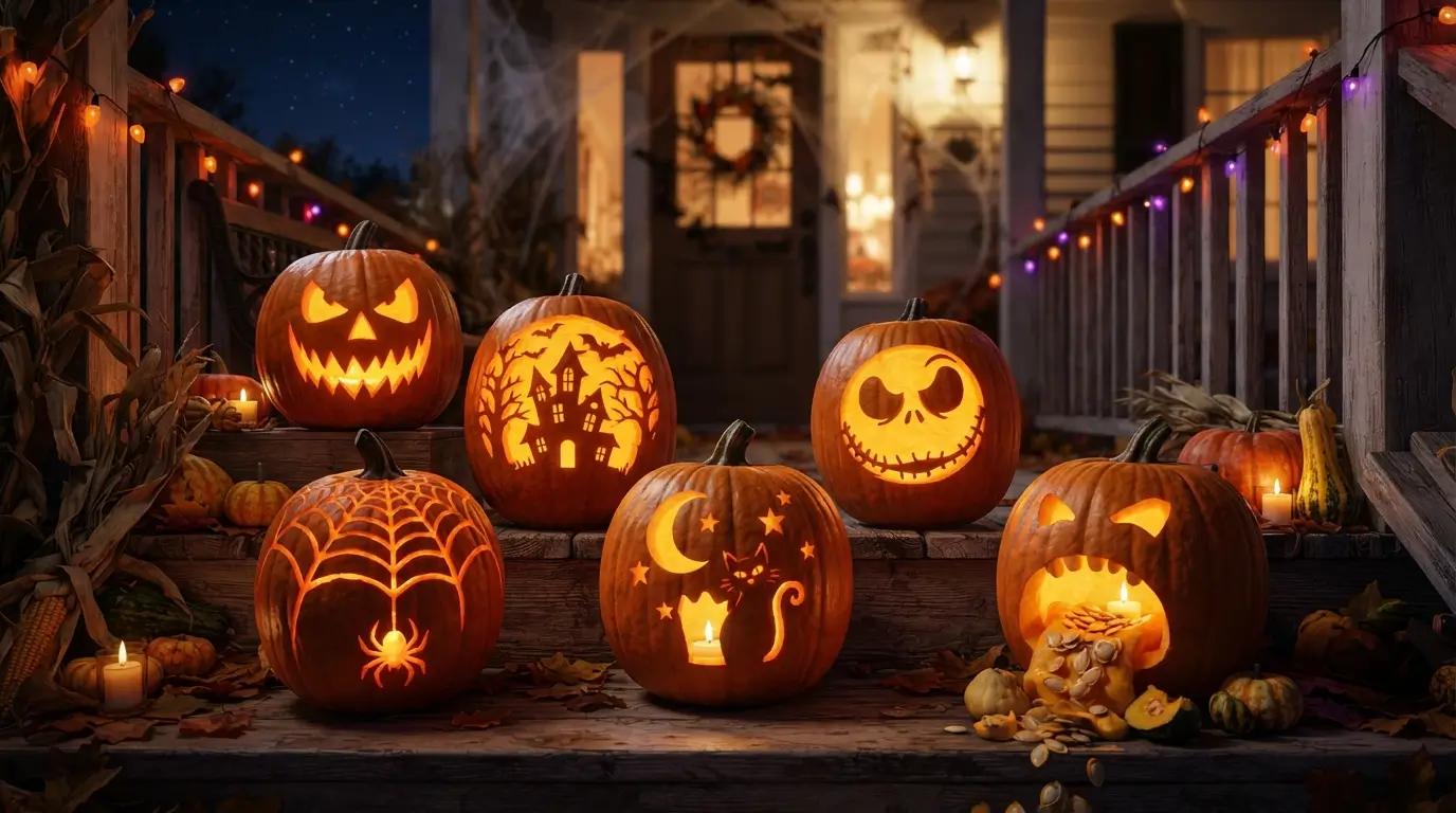 12 Pumpkin Carving Ideas for Halloween