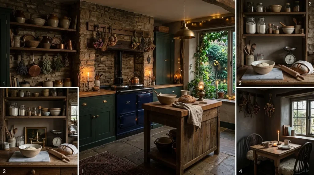 Dark Cottagecore Kitchen Design Ideas