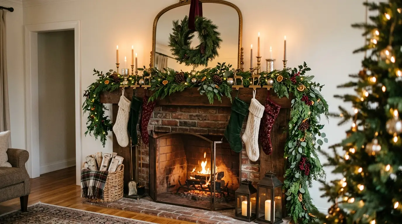12 Christmas Mantel Decor Ideas to Transform Your Home